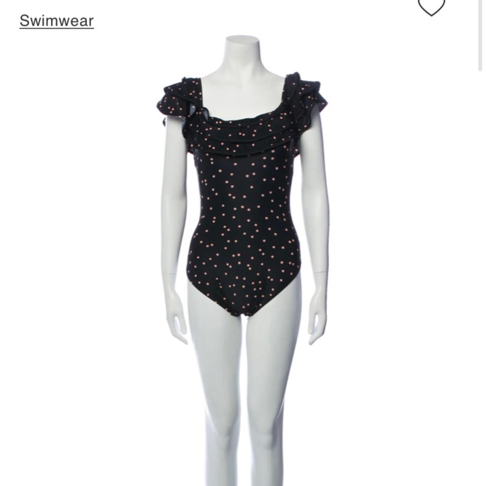 Kate spade black and pink bathing suit